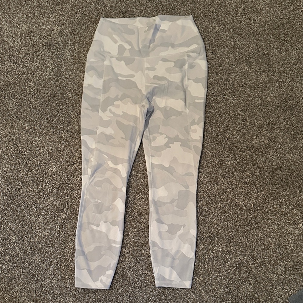 RBX White and Light Gray Camo Leggings